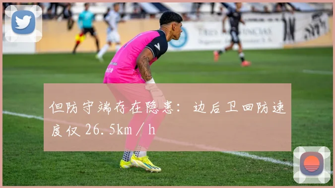 但防守端存在隐患：边后卫回防速度仅 26.5km／h