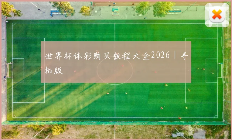 世界杯体彩购买教程大全2026｜手机版
